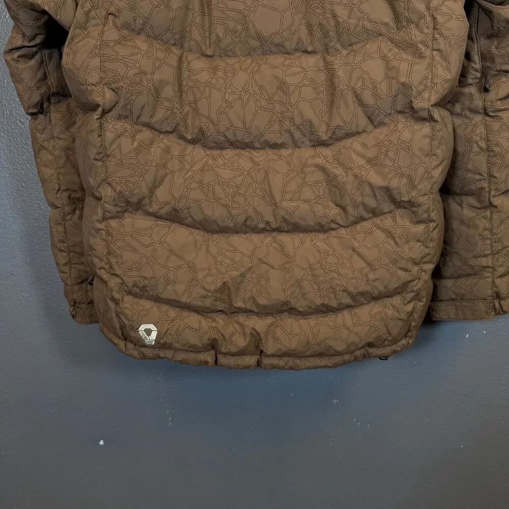 The North Face M men’s brown ski jacket RECCO PRODIGY 600 Goose down insulated